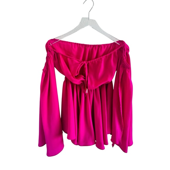 Oh Polly Tops - Oh Poly Pink Off-Shoulder Women's Dress